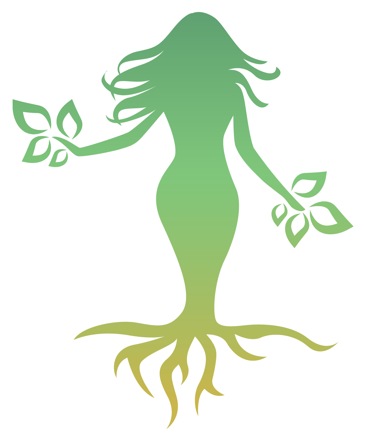 Modern Green Goddess Mascot